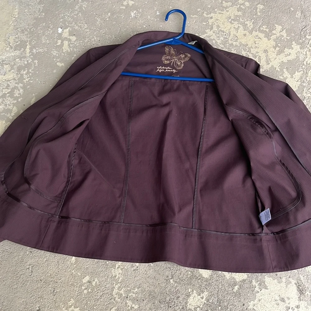 Like new Coldwater Creek brown one button jacket - Picture 12 of 14